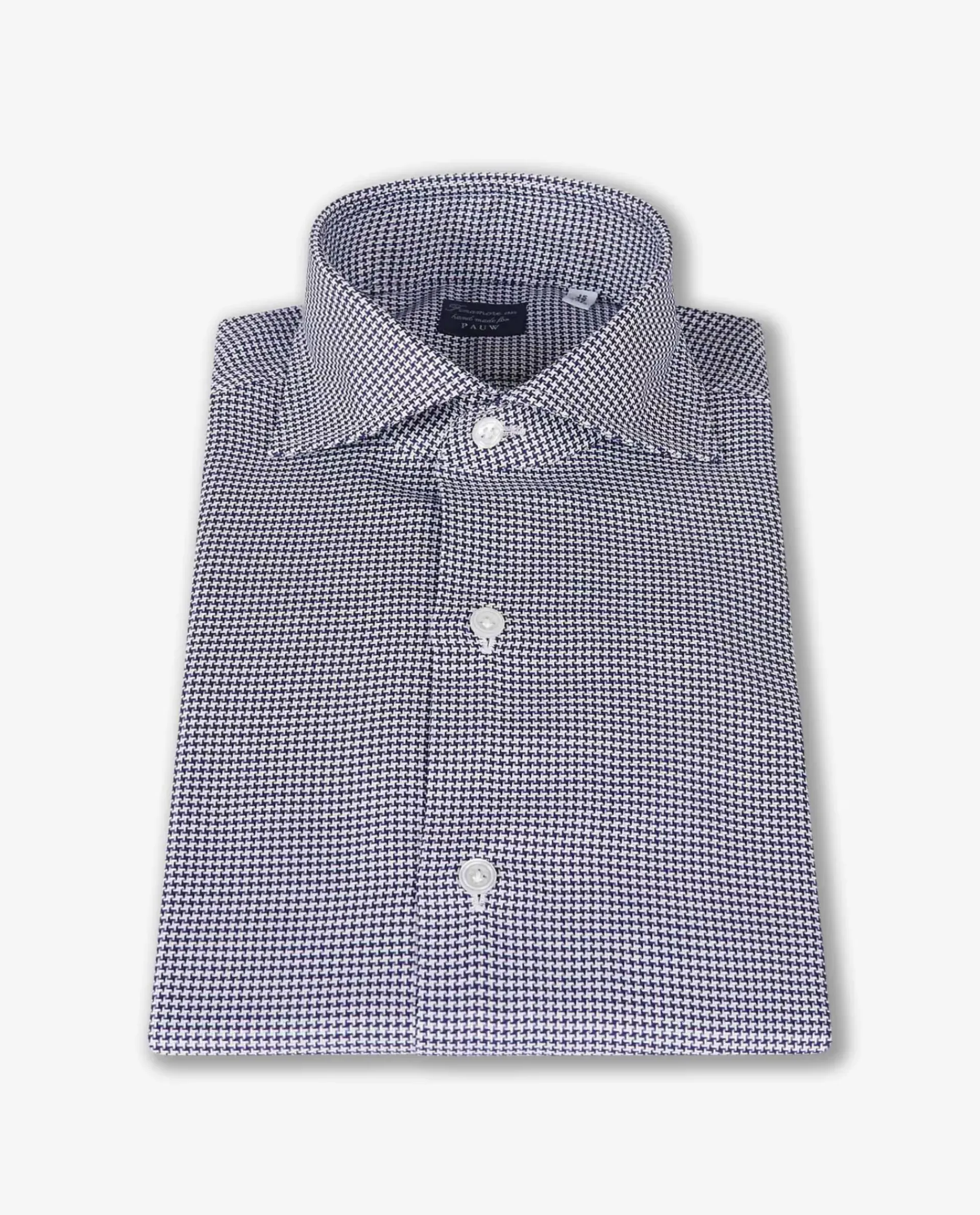 Store Pied-De-Poule Shirt Mannen Shirts