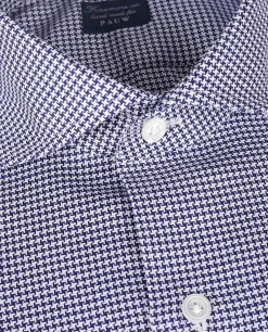 Store Pied-De-Poule Shirt Mannen Shirts