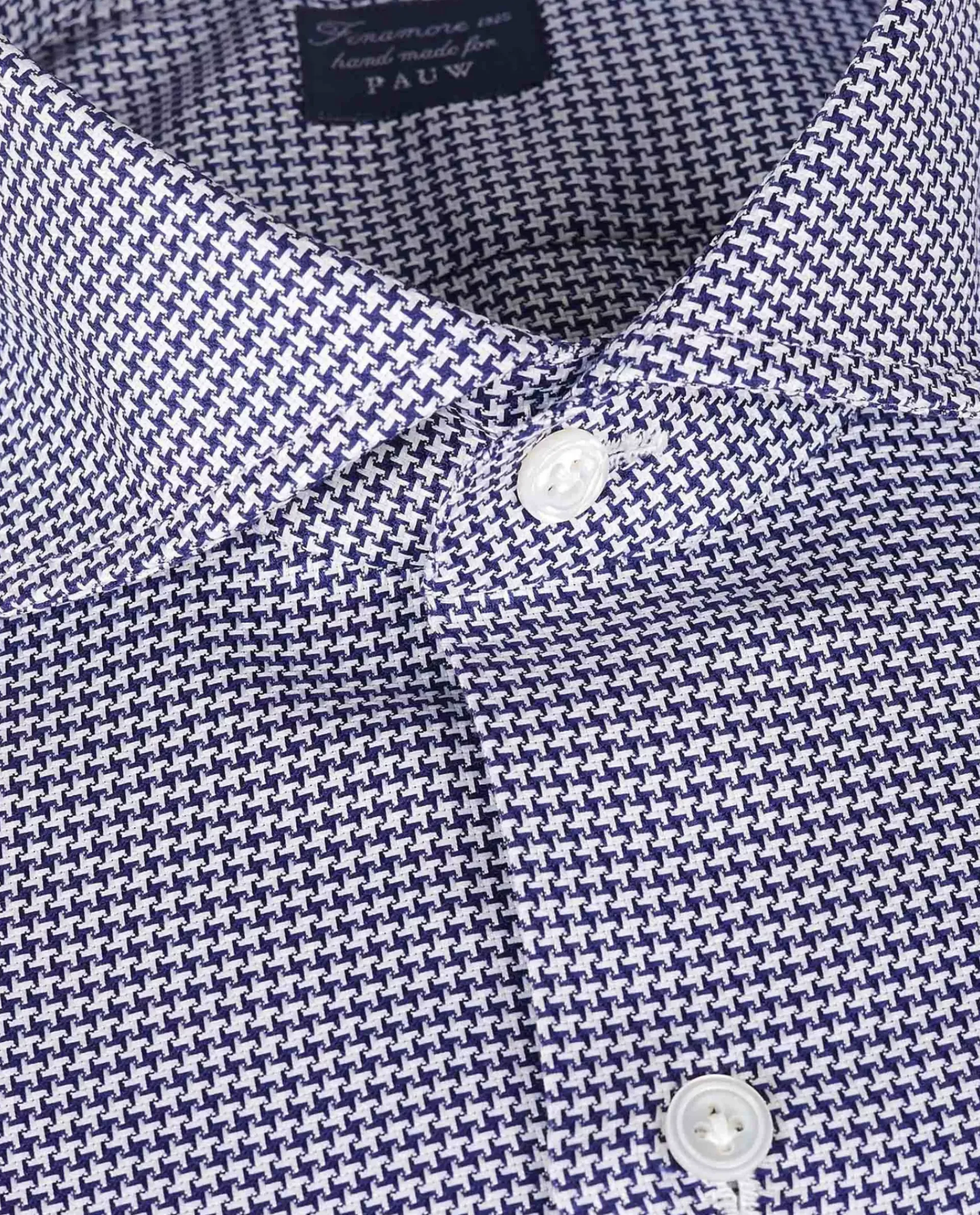Store Pied-De-Poule Shirt Mannen Shirts