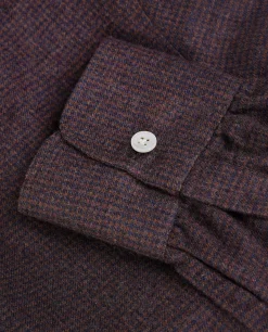 Discount Pied-De-Poule Shirt Mannen Shirts