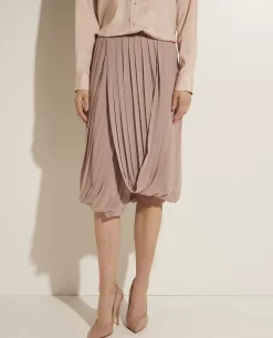 Sale Plisse Midi Rok Vrouwen Rokken