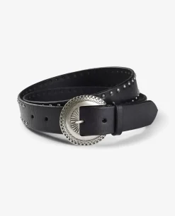 Hot Ranch Leren Riem Met Studs Mannen Riemen