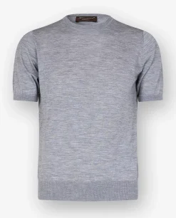 Cheap Ronde Hals Trui Met Korte Mouwen Mannen Knitwear