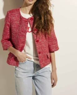 Shop Ruim Vallend Katoenen Jasje Vrouwen Blazers