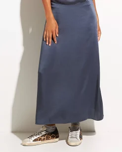 Hot Satijnen Midi Rok Vrouwen Rokken