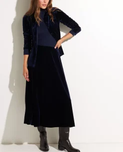 Outlet Stretch-Fluwelen Blouse Vrouwen Blouses