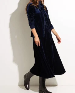 Outlet Stretch-Fluwelen Blouse Vrouwen Blouses