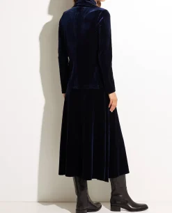 Outlet Stretch-Fluwelen Blouse Vrouwen Blouses