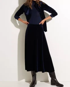 Outlet Stretch-Fluwelen Blouse Vrouwen Blouses