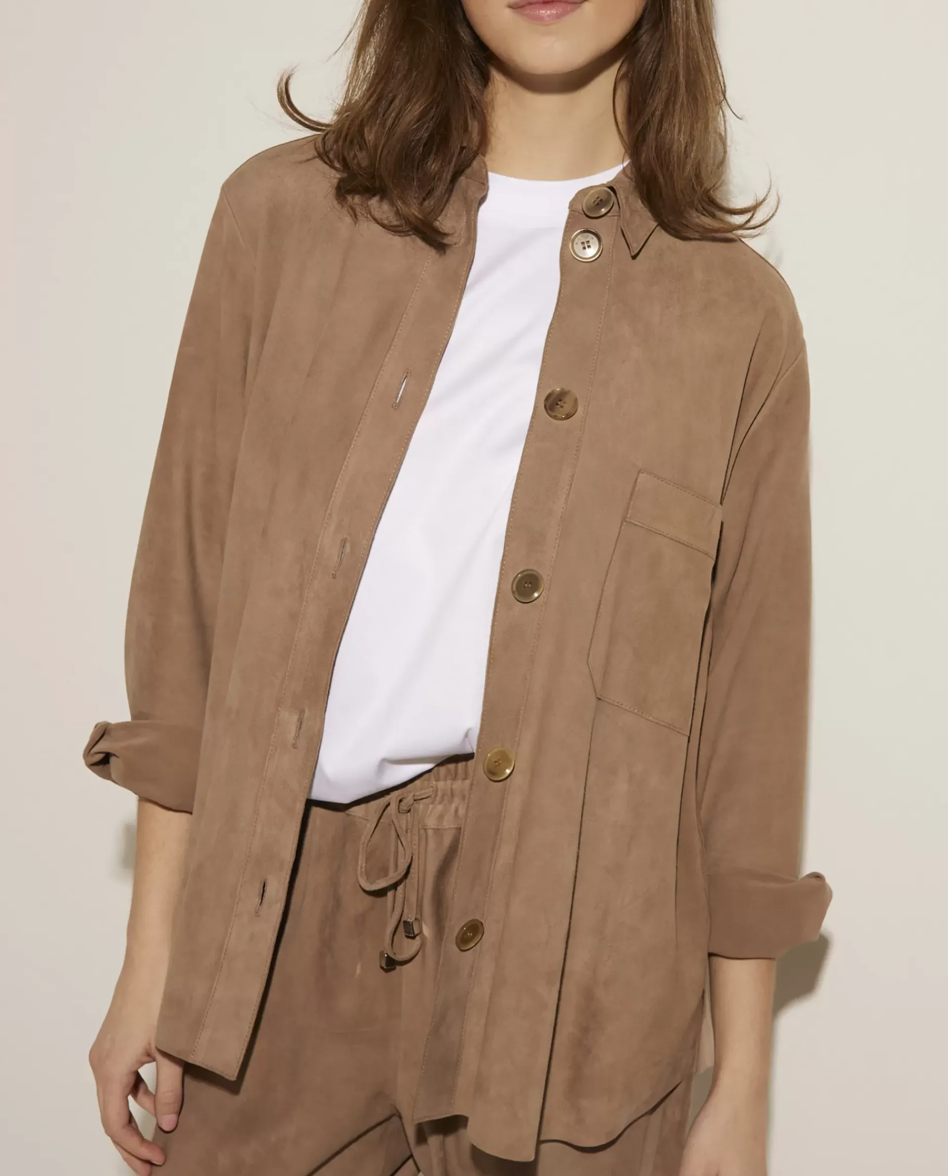 Shop Suede Blouse Vrouwen Blouses