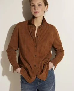 Shop Suede Blouse Vrouwen Blouses