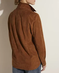 Shop Suede Blouse Vrouwen Blouses