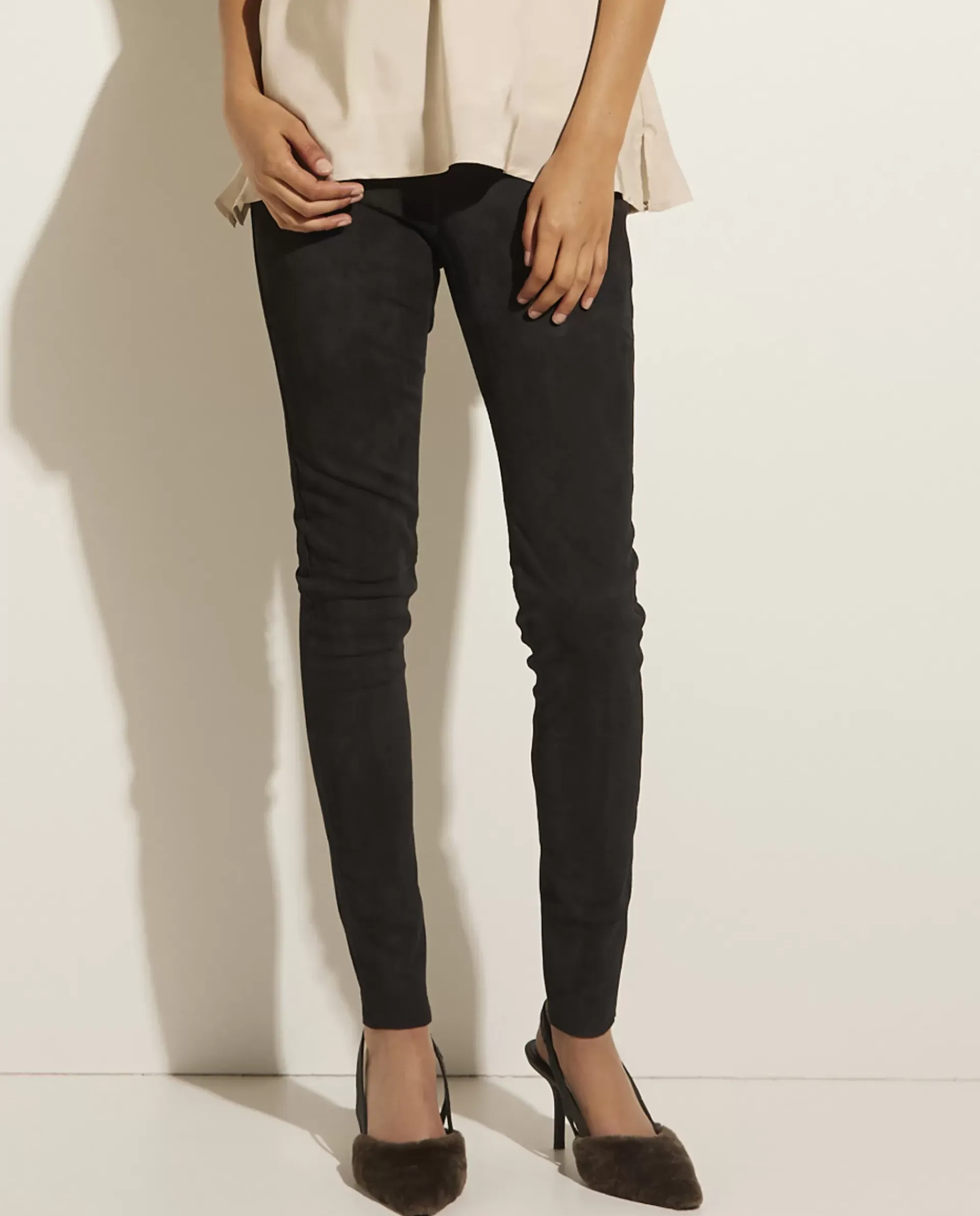 Cheap Suede Legging Vrouwen Broeken