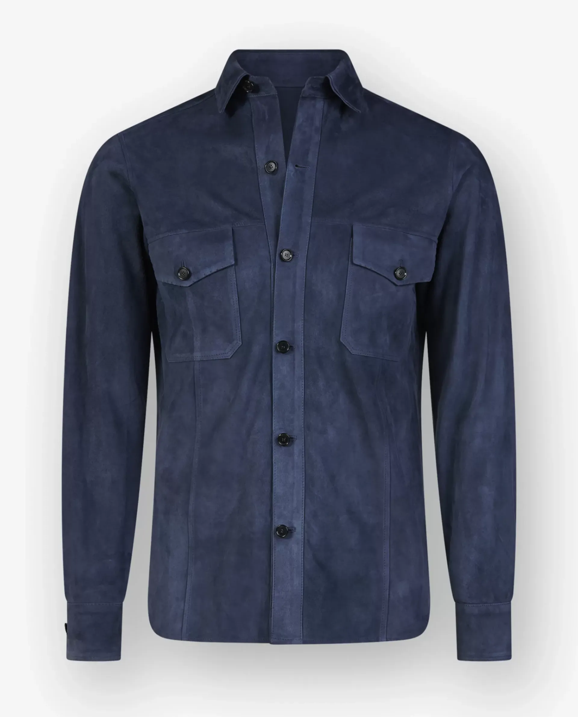 Store Suede Overshirt Mannen Jassen