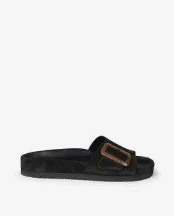 Discount Suede Slippers Vrouwen Schoenen