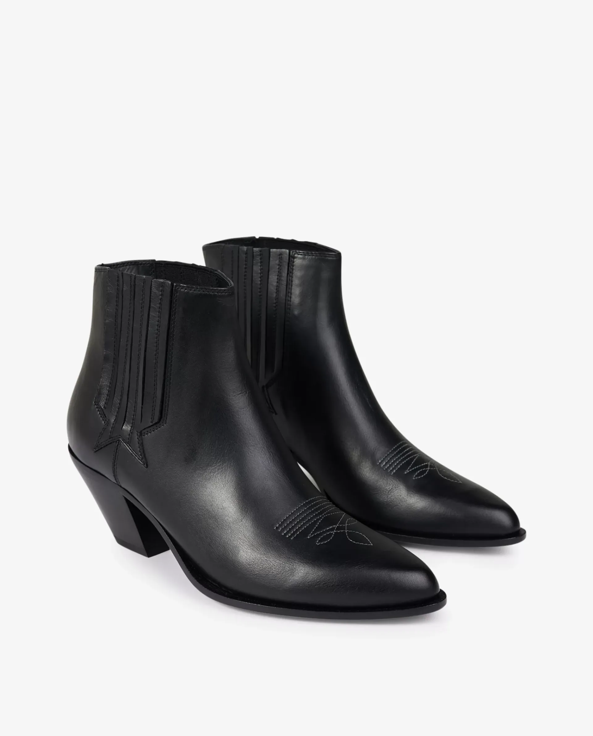 Sale Sunset Leren Enkellaarzen Vrouwen Schoenen