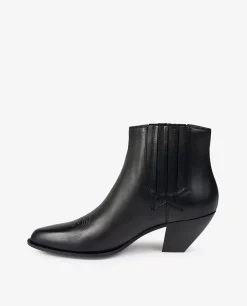 Sale Sunset Leren Enkellaarzen Vrouwen Schoenen