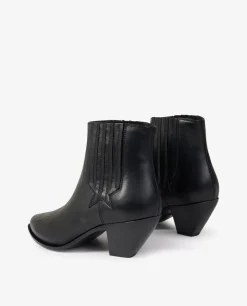 Sale Sunset Leren Enkellaarzen Vrouwen Schoenen