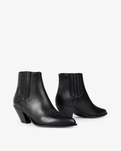 Sale Sunset Leren Enkellaarzen Vrouwen Schoenen