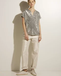 Store Top Met Pailletten Vrouwen Tops