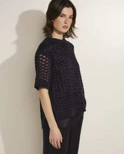 Outlet Trui Met Korte Mouw Vrouwen Knitwear