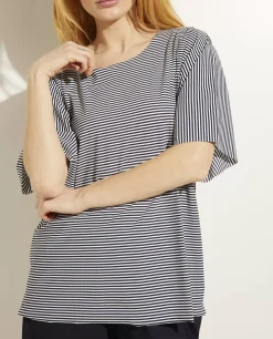 New T-Shirt In Stretch Kwaliteit Vrouwen Tops