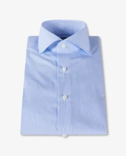 New Twill Streep Shirt Mannen Shirts
