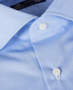 New Twill Streep Shirt Mannen Shirts