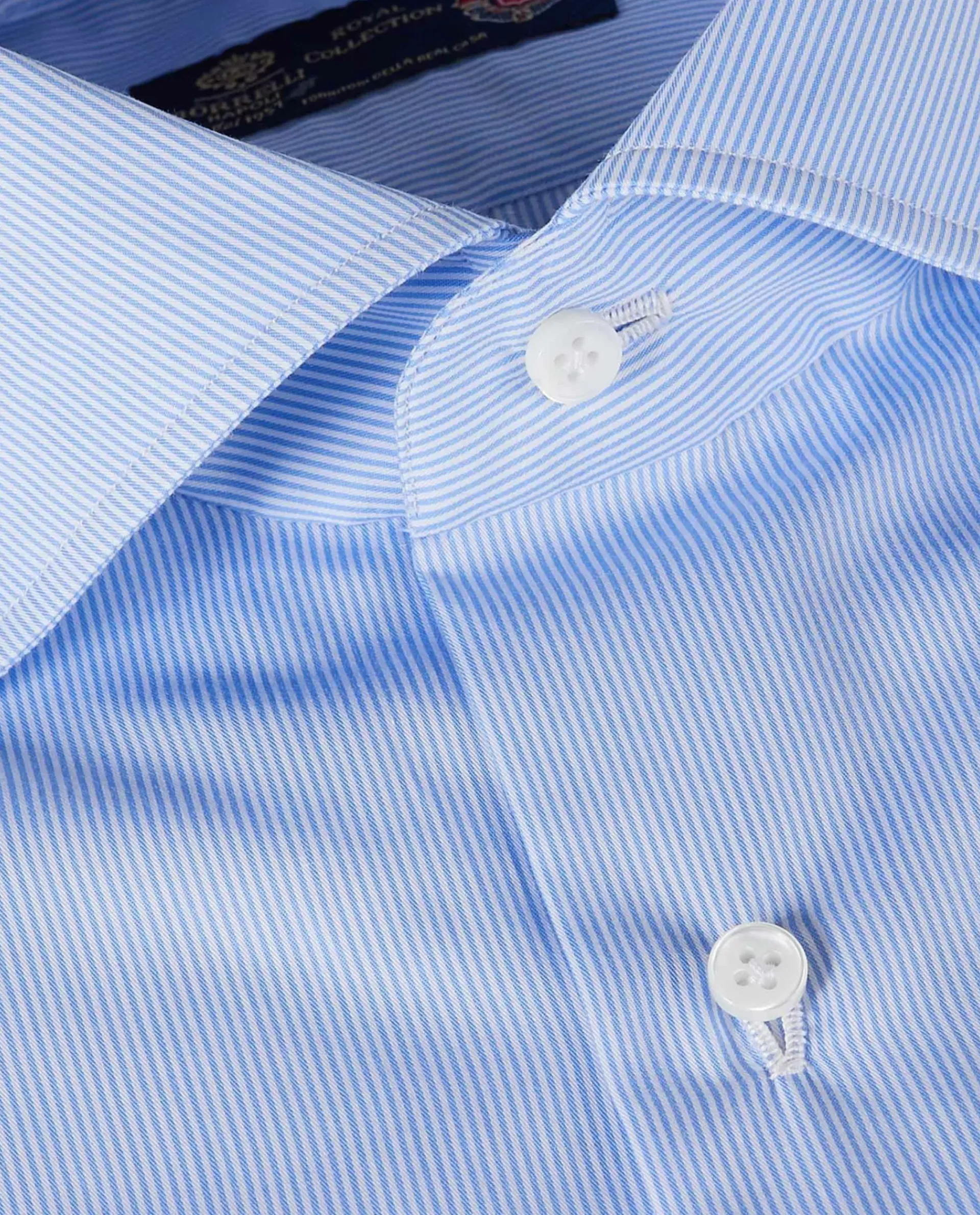 New Twill Streep Shirt Mannen Shirts
