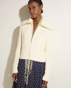 Store Vest Met Rits Vrouwen Knitwear