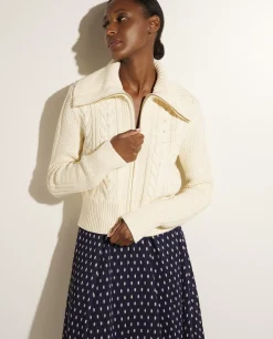 Store Vest Met Rits Vrouwen Knitwear