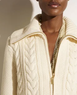 Store Vest Met Rits Vrouwen Knitwear