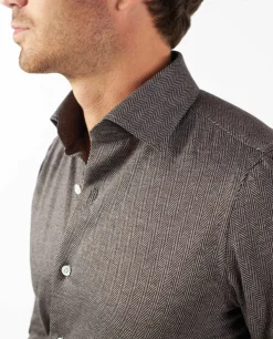 Clearance Visgraat Shirt Mannen Shirts