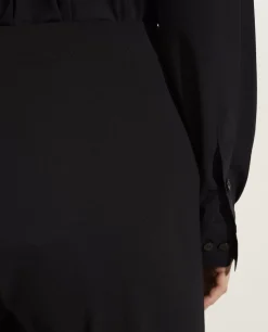 Flash Sale Wijde Broek Met Stretch Vrouwen Broeken
