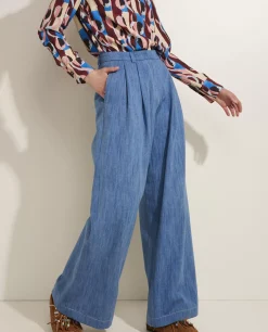 Online Wijde Jeans Vrouwen Broeken