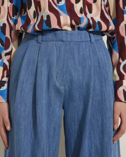 Online Wijde Jeans Vrouwen Broeken