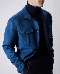 Shop Wol Cashmere Overshirt Mannen Jassen