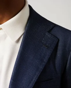 Store Wol Zijde Linnen Jasje Mannen Jasjes