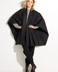 Store Wol-Cashmere Cape Vrouwen Jassen