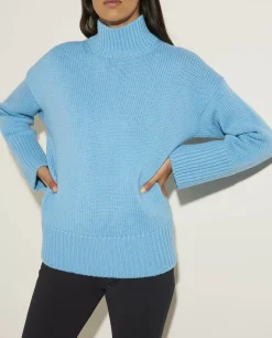 Clearance Wol-Cashmere Coltrui Vrouwen Knitwear