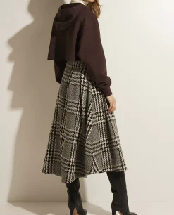 Store Wollen Midi Rok Vrouwen Rokken