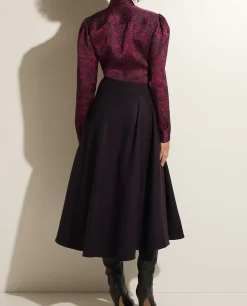 Clearance Wollen Midi Rok Vrouwen Rokken