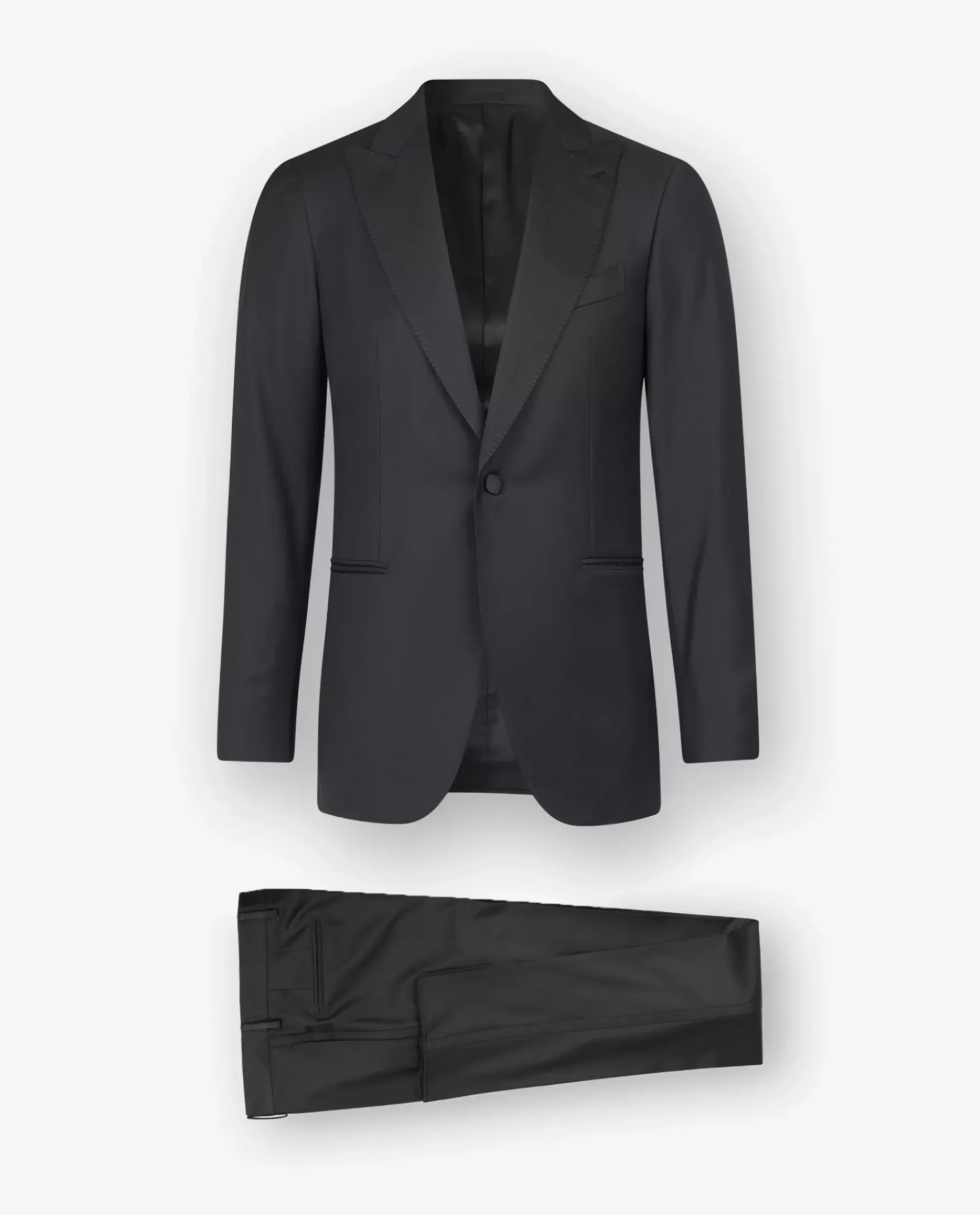 Online Wollen Peak Lapel Smoking Mannen Pakken