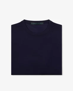 Store Wollen Ronde Hals Trui Mannen Knitwear