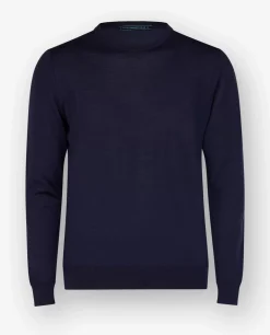 Store Wollen Ronde Hals Trui Mannen Knitwear