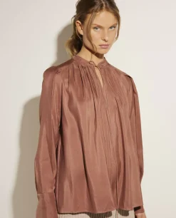 Shop Wol-Zijden Blouse Vrouwen Blouses