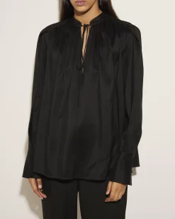 Online Wol-Zijden Blouse Vrouwen Blouses
