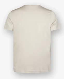 Clearance Zijde Katoenen T-Shirt Mannen T-Shirts