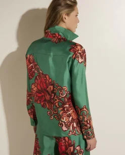 Store Zijden Blouse Vrouwen Blouses
