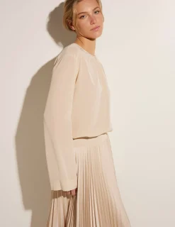 Store Zijden Blouse Vrouwen Blouses